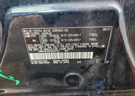 2017 Toyota Rav4 Xle из США, поврежденный, VIN JTMRFREV0HD209757